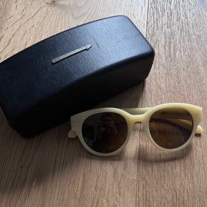 Karen Walker Anywhere Glasses in Vanilla Wood